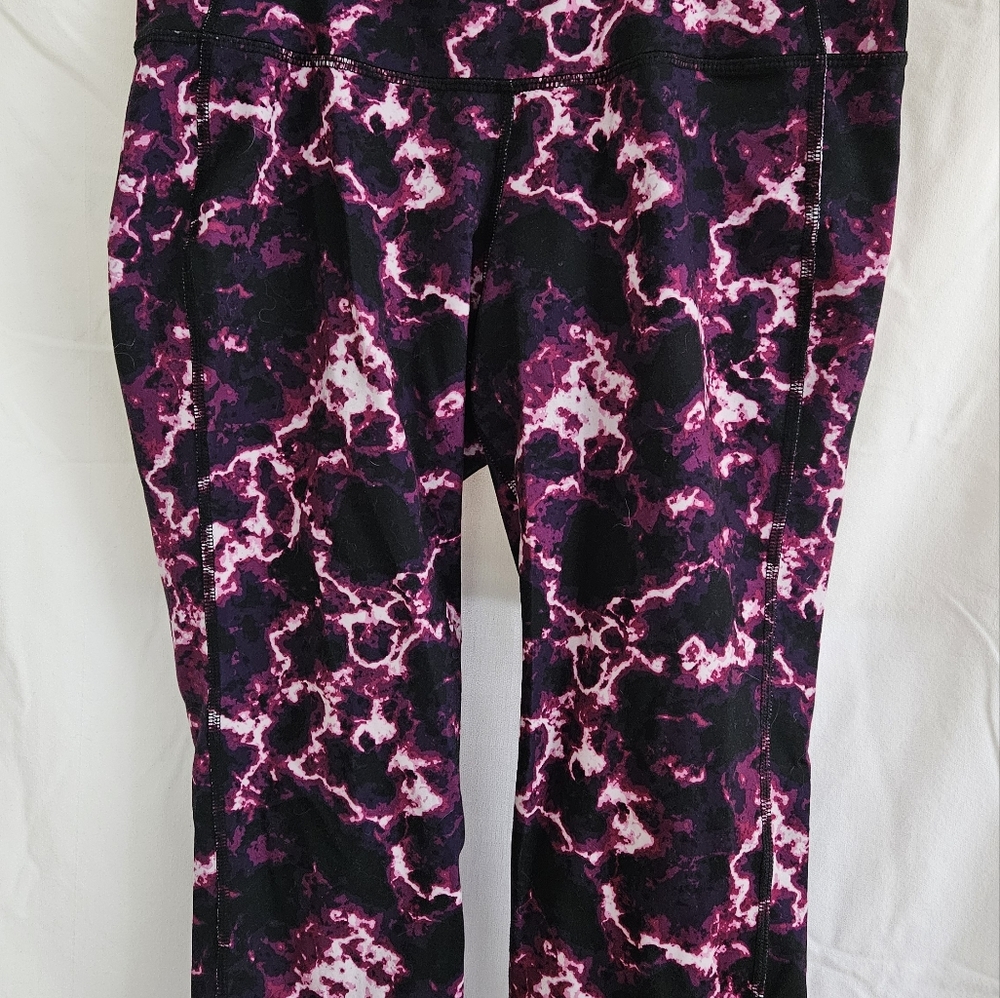 Stylish Womens Purple and Black Leggings